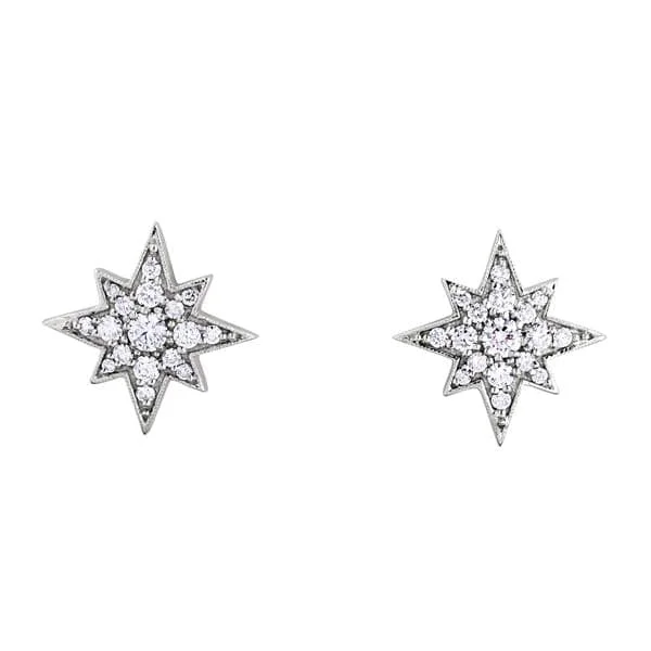 PENNY PREVILLE Starburst Diamond Earrings