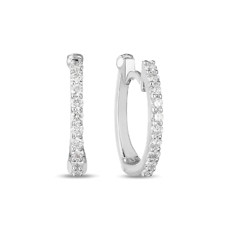 ROBERTO COIN .20 Carat Diamond Huggie Earrings