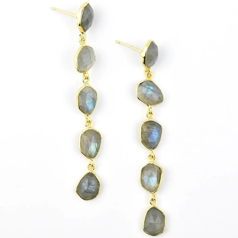 Roseline Labradorite Earrings