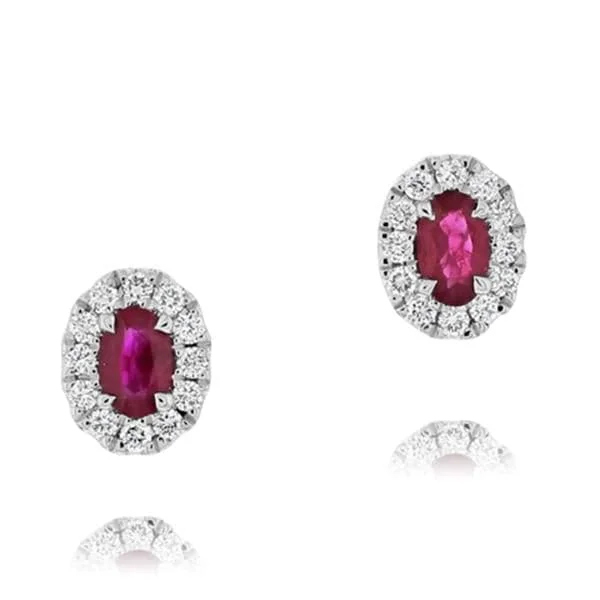 Ruby & Diamond Earrings