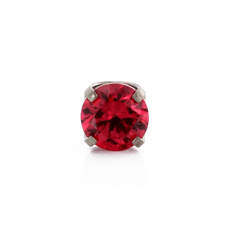 Prong Gem - Ruby CZ