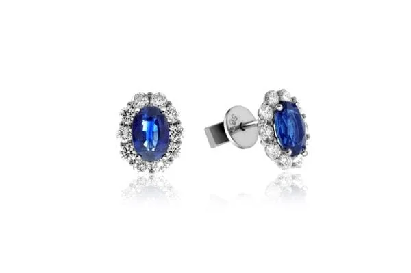 Sapphire & Diamond Earrings