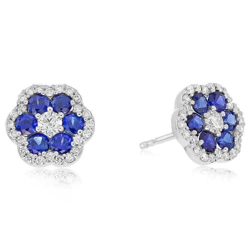 Sapphire & Diamond Earrings