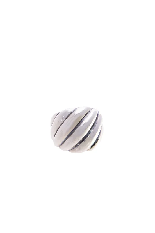 Sculpted Cable Dome Ring - Size 6.5