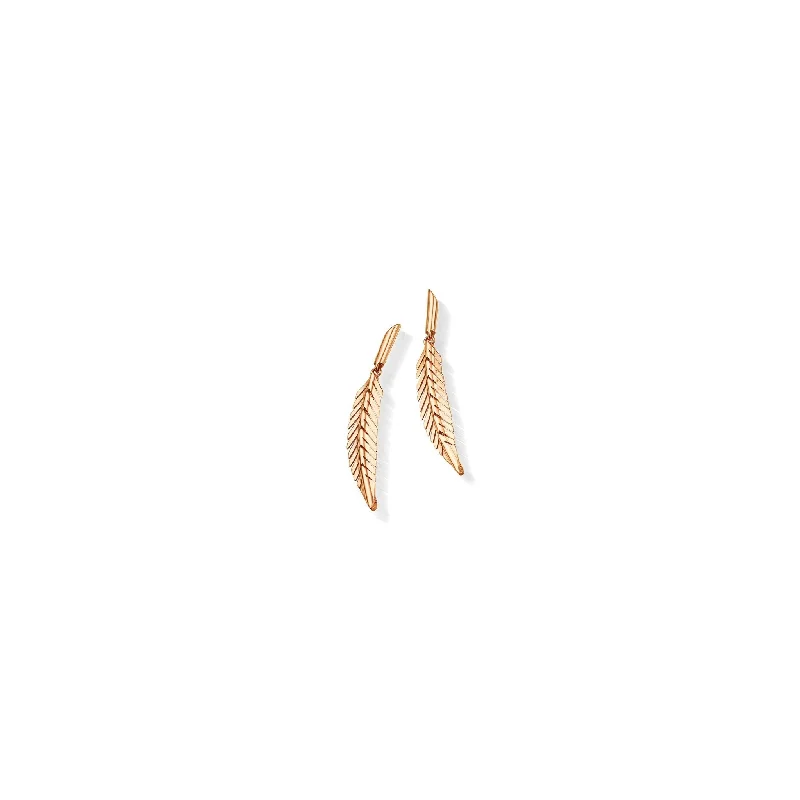 FEATHER Drop Earrings Small