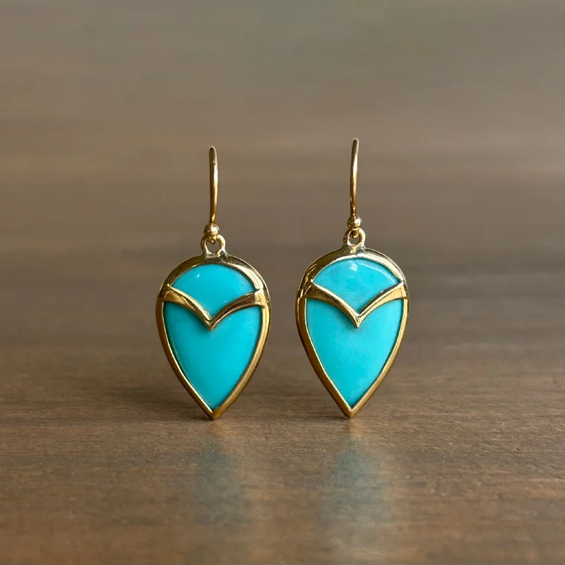 Turquoise Owl Earrings