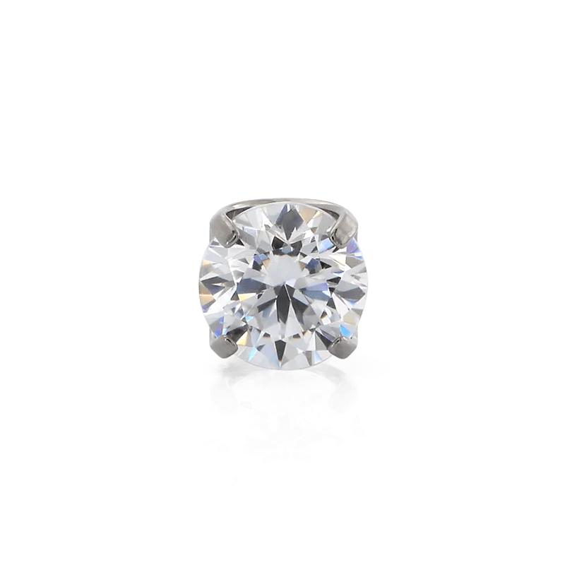 Prong Gem - White CZ