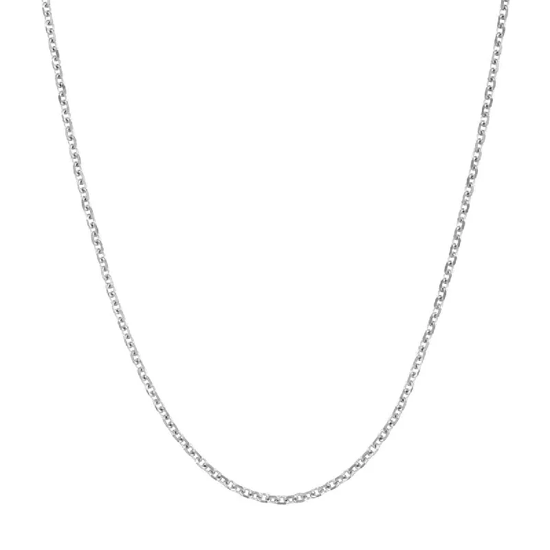 1.05mm Cable Chain in White Gold