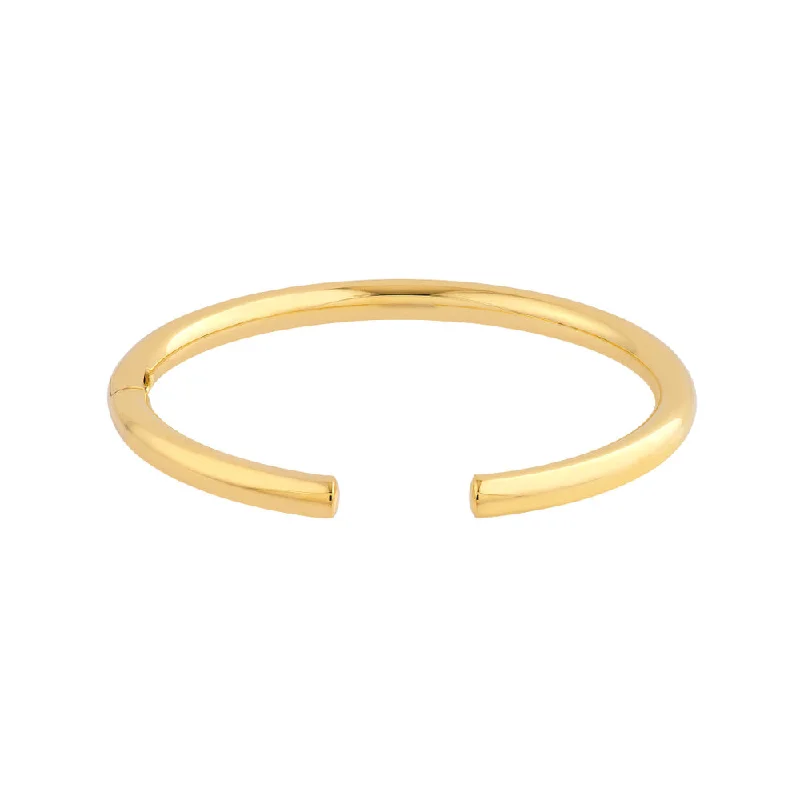 14k Gold Polished Bangle Bracelet