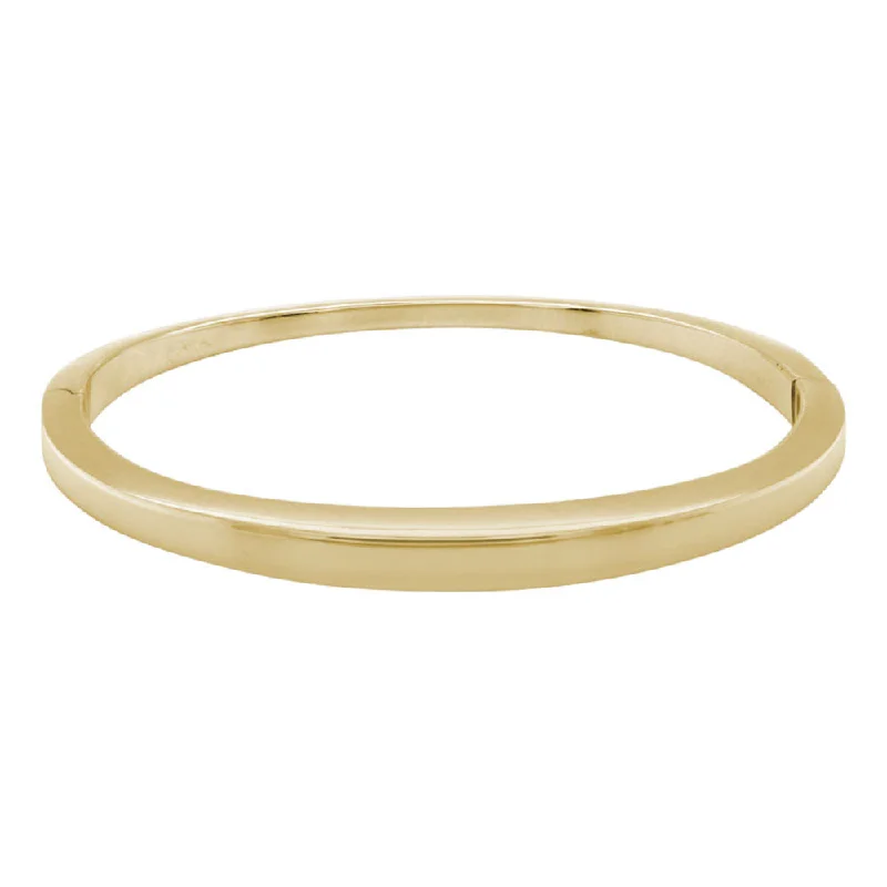 14k Gold Tapered Bangle Bracelet