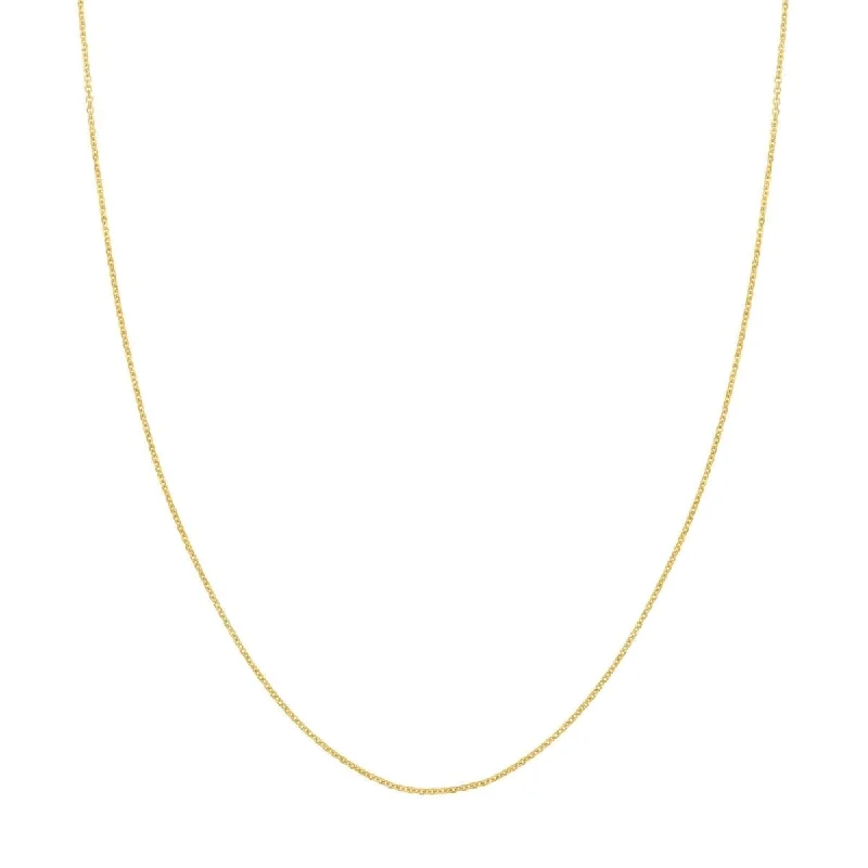 16" Yellow Gold 1.05mm Cable Chain