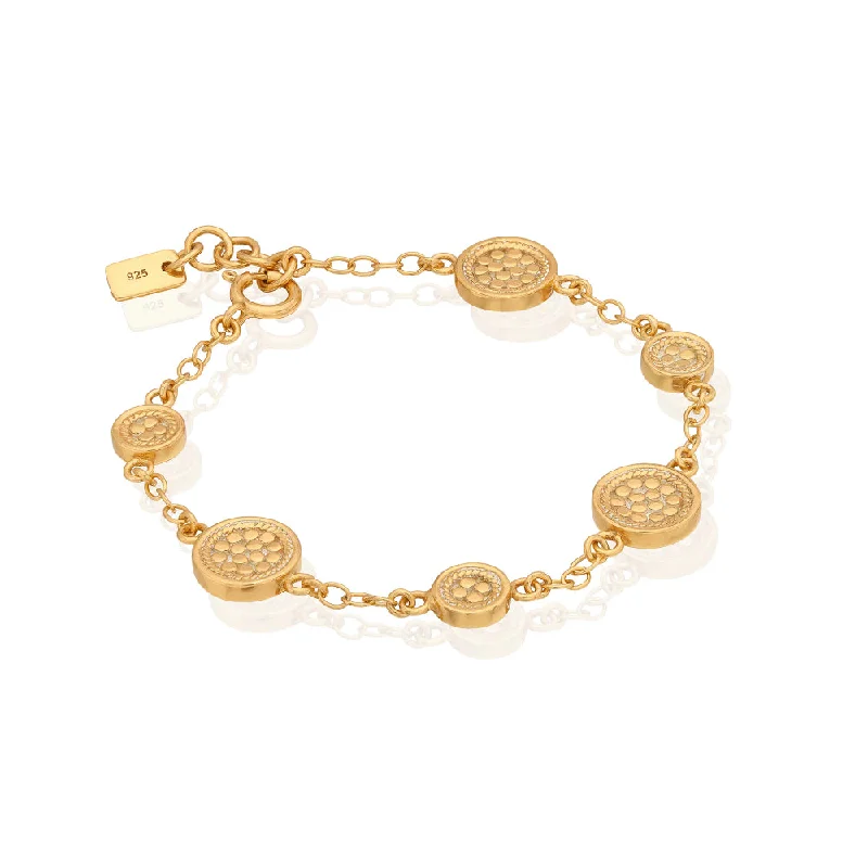 Anna Beck Classic Station Bracelet - Gold