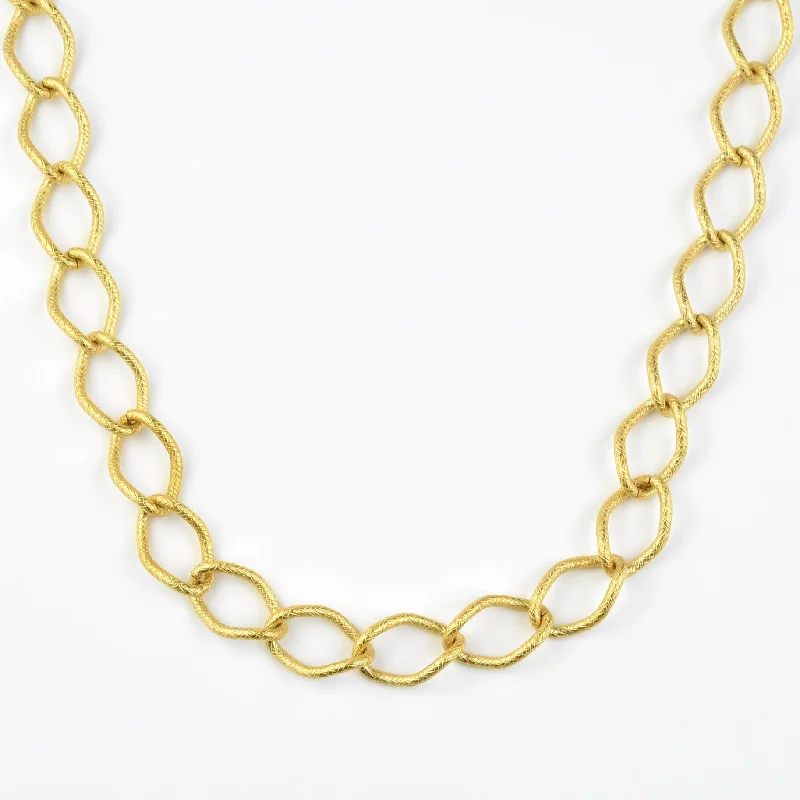 Chunky Textured Chain Necklace