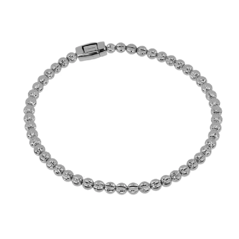 Desmos Crystal Diamond-Cut Bead Bracelet, 4mm