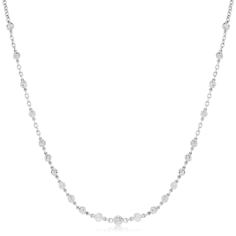 Graduated Diamond Chain Necklace