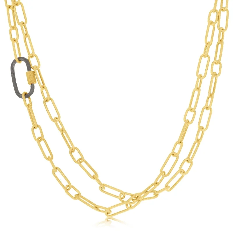 JILL DUZAN 36'' Matte Chain with Carabiner