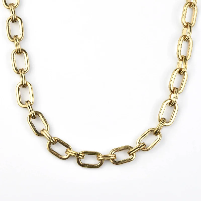 Linked Paperclip Chain Necklace