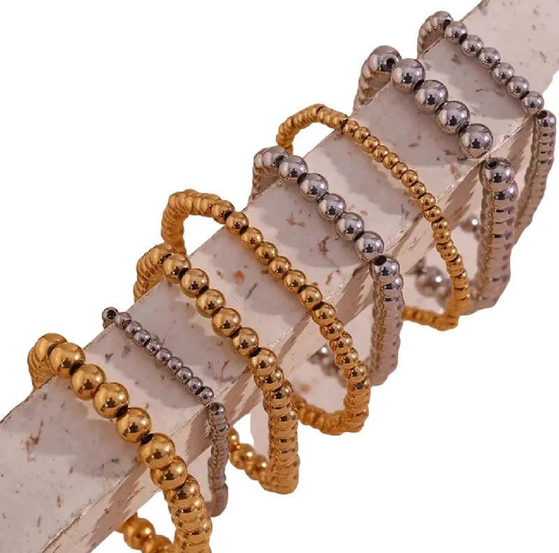 Nellie Gold Ball Stretch Bracelet