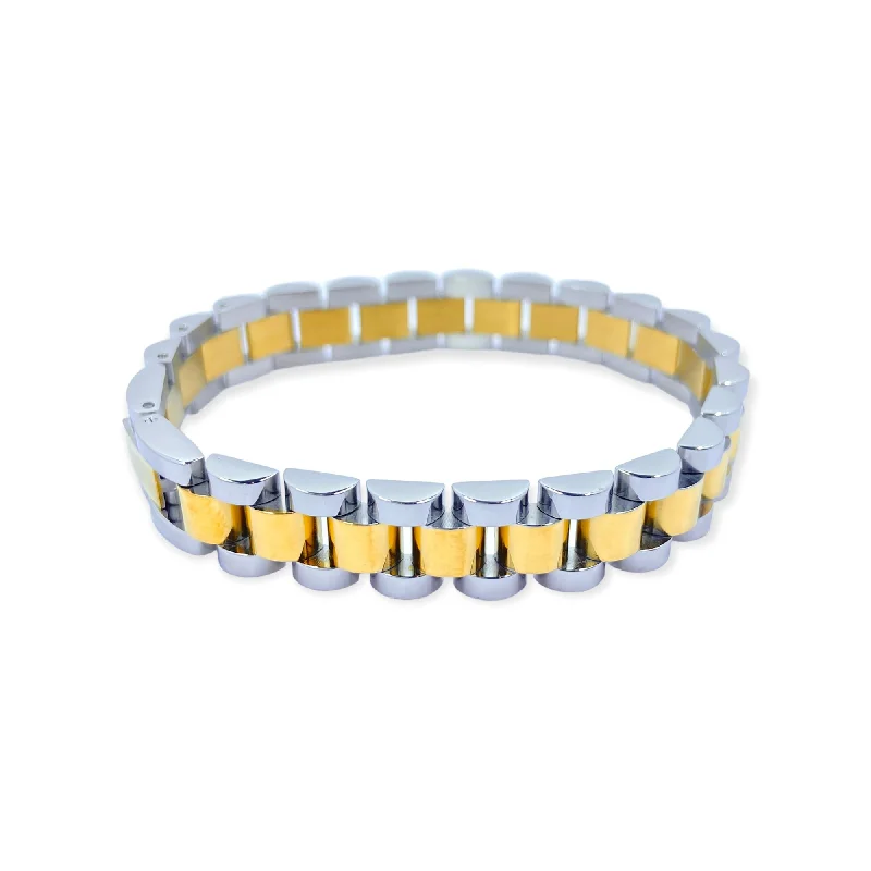 Ostrada Two Tone Gold Bracelet