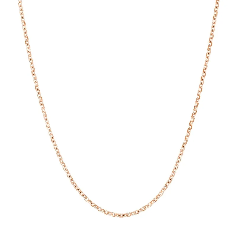 Rose Gold Adjustable Diamond Cut Cable Chain