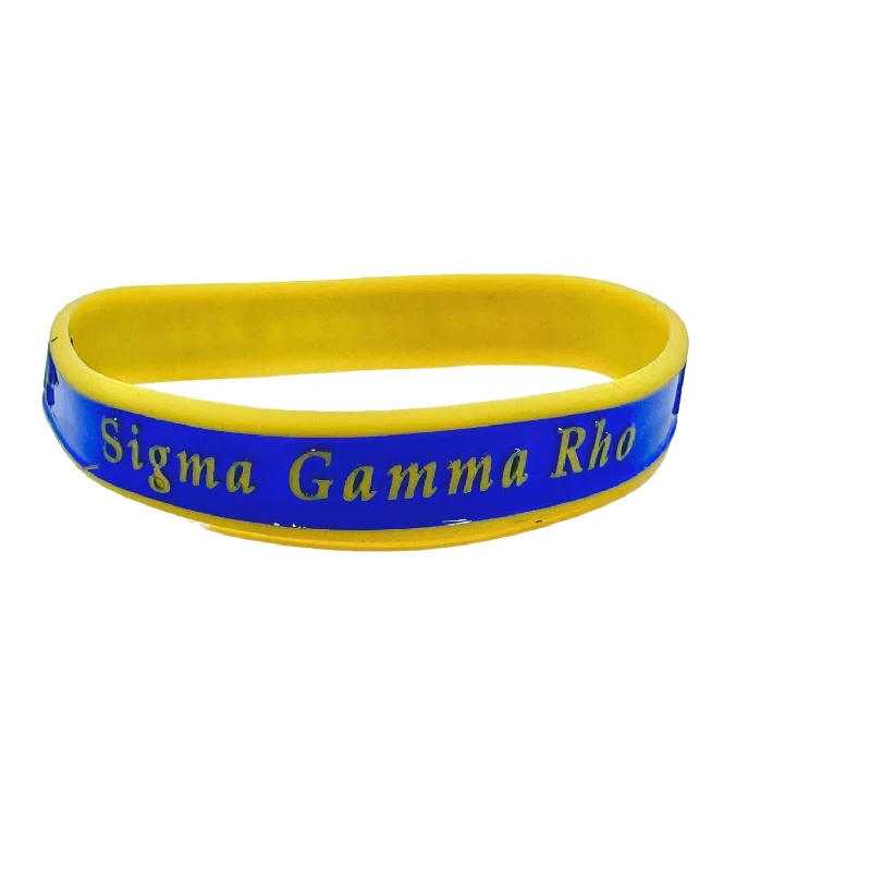 Sigma Gamma Rho Silicone Bracelet