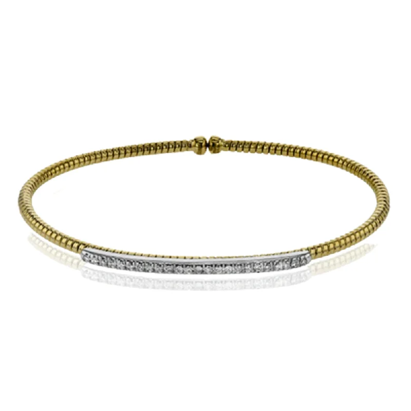 Simon G. 18k Bangle with Diamonds