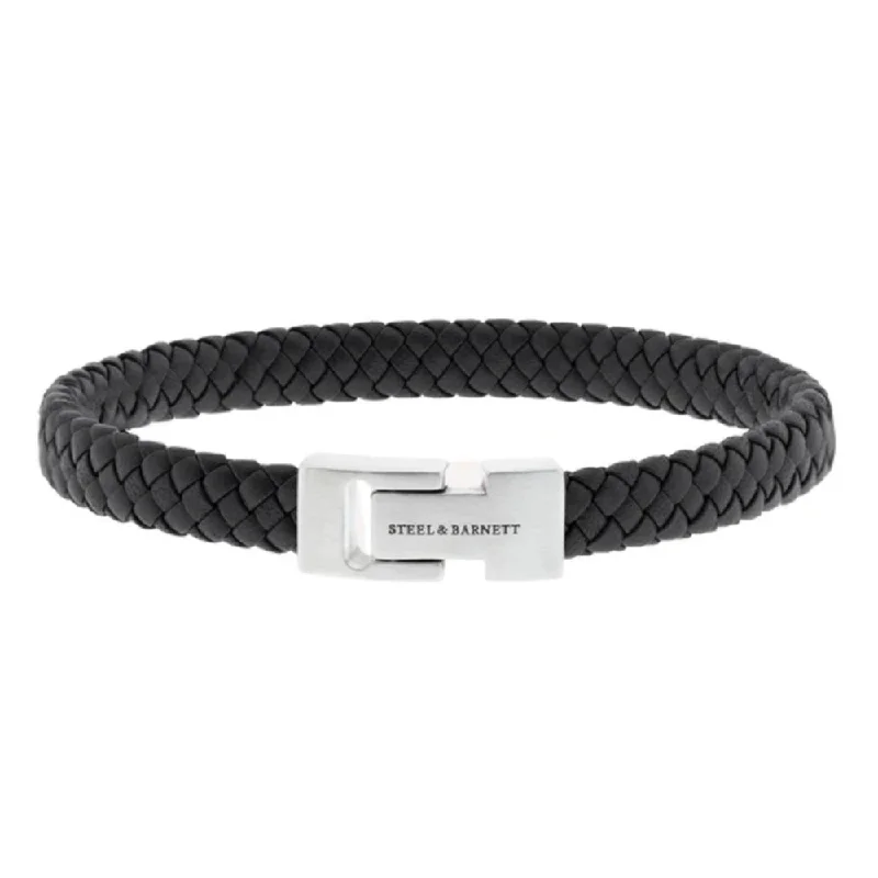 Steel & Barnett Men's Leather "Archie" Bracelet