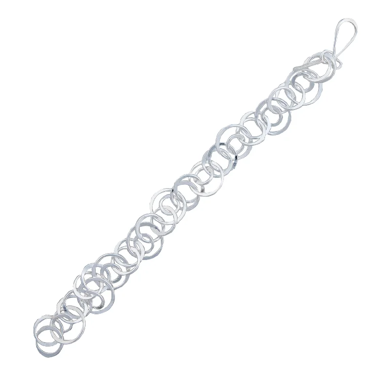 Sterling Silver Multi Circle Bracelet