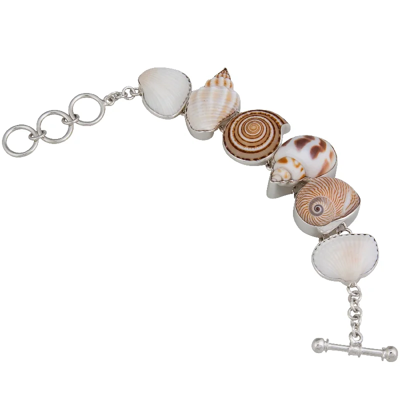 Sterling Silver Multi-Shell Bracelet