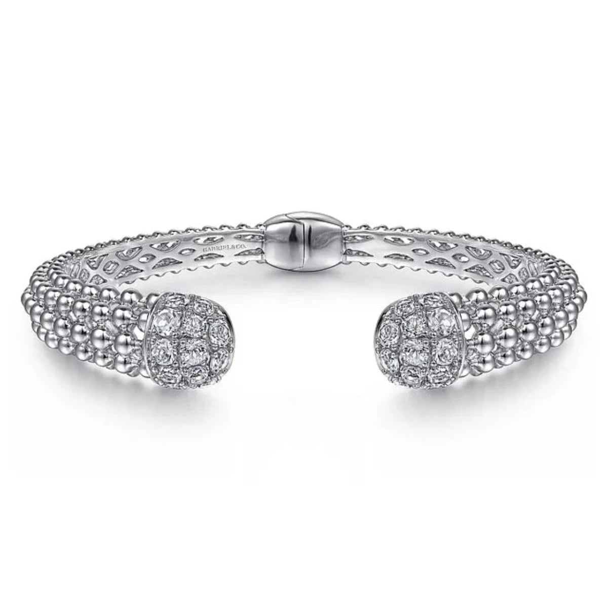 SS White Sapphire Bangle Bracelet