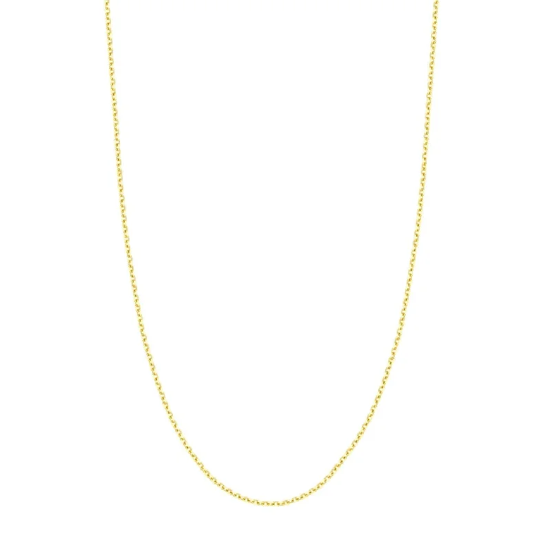 Yellow Gold 20" Diamond Cut Cable Chain