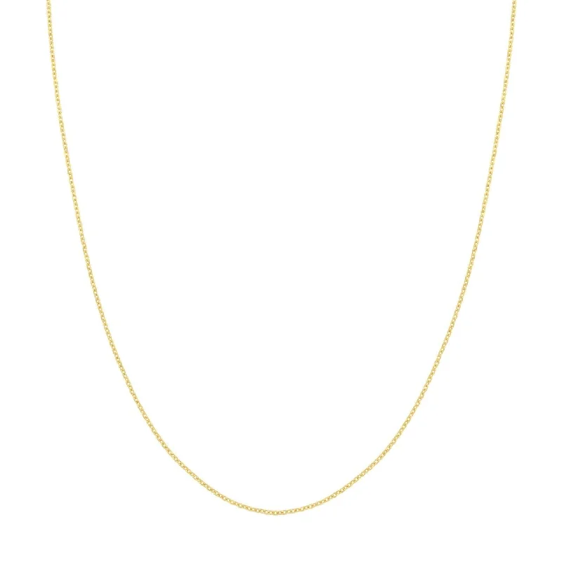 Yellow Gold 20" Diamond Cut Cable Chain